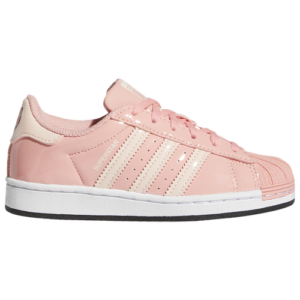 adidas Originals Girls adidas Originals Superstar - Girls' Preschool Shoes White/Pink Size 01.0