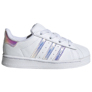 adidas Originals Girls adidas Originals Superstar - Girls' Toddler Shoes White/Iridescent Size 10.0