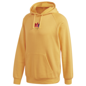 adidas Originals Mens adidas Originals 3D Trefoil Hoodie - Mens Active Gold/Red Size L