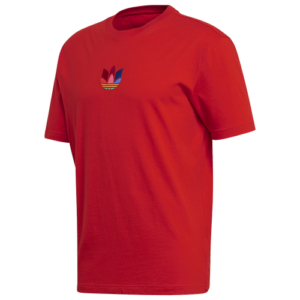 adidas Originals Mens adidas Originals 3D Trefoil T-Shirt - Mens Active Red/Red Size S