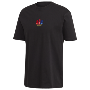 adidas Originals Mens adidas Originals 3D Trefoil T-Shirt - Mens Black/Black Size S