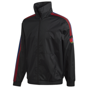 adidas Originals Mens adidas Originals 3D Trefoil Track Jacket - Mens Black/Red Size S