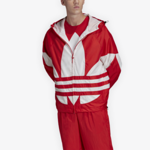 adidas Originals Mens adidas Originals Big Trefoil Windbreaker - Mens Lush Red/White Size M