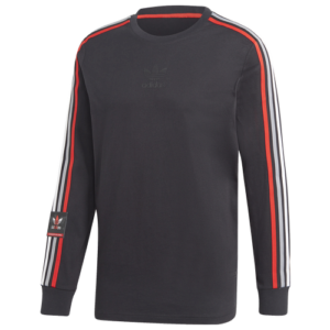 adidas Originals Mens adidas Originals Chile 20 L/S T-Shirt - Mens Black/Red Size XXL