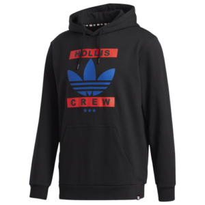 adidas Originals Mens adidas Originals RUN DMC Hoodie - Mens Black/Red/Blue Size L