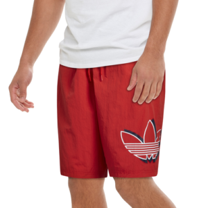 adidas Originals Mens adidas Originals Shadow Woven Shorts - Mens Red/White Size XL