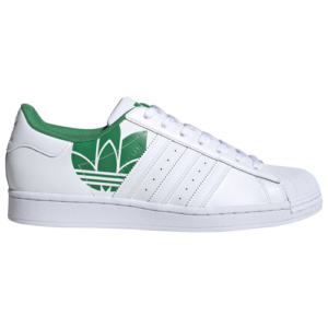 adidas Originals Mens adidas Originals Superstar - Mens Basketball Shoes White/Green Size 10.5