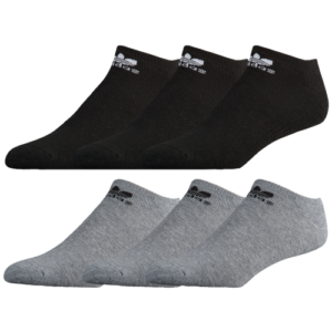 adidas Originals Mens adidas Originals Trefoil Cushioned No Show 6-Pack - Mens Heather Grey/Black/White Size 6-12