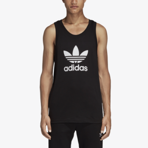 adidas Originals Mens adidas Originals Trefoil Tank - Mens Black/White Size XL