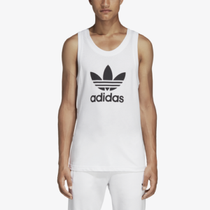 adidas Originals Mens adidas Originals Trefoil Tank - Mens White/Black Size XL