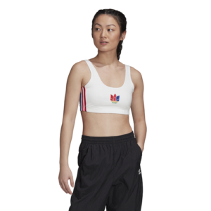 adidas Originals Womens adidas Originals Bra Top - Womens White/Multi Size XS