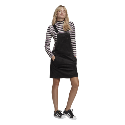 adidas Originals Womens adidas Originals Corduroy Dress - Womens Black/Black Size L