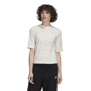 adidas Originals Womens adidas Originals Faekt Rhinestone T-Shirt - Womens Chalk White Size XS