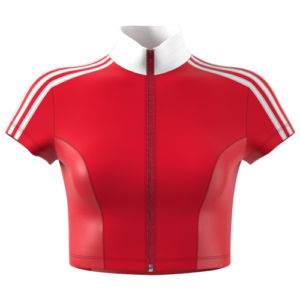 adidas Originals Womens adidas Originals PR Crop Zip Top - Womens Scarlet Size M