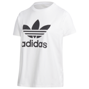 adidas Originals Womens adidas Originals Plus Size Trefoil T-Shirt - Womens White/Black