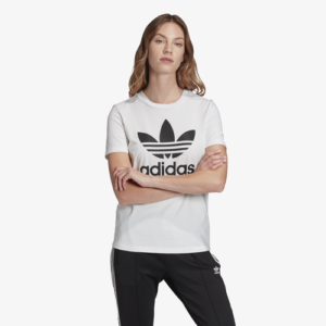 adidas Originals Womens adidas Originals Trefoil T-Shirt - Womens White/Black Size L