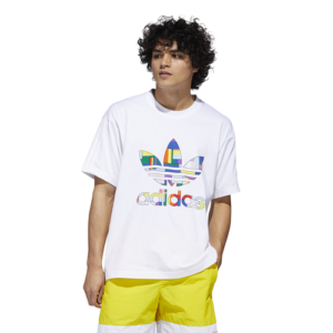 adidas Originals adidas Originals Flag Fill T-Shirt - Adult White/Multi Size S