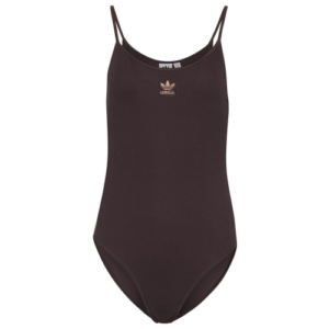 adidas Womens adidas Rib Bodysuit - Womens Brown/Brown Size L