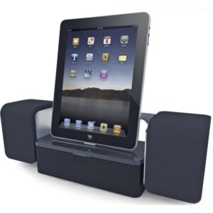 iLuv Stereo Speaker Dock w/ AC Adapter for Apple iPad, iPhone or iPod (Black)