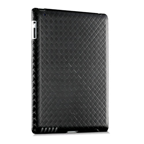 monCarbone - Black Diamond Carbon Fiber Case for Apple iPad 3 - Mystery Black