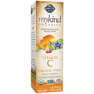 mykind Organics Whole Food Vitamin C Spray - 60 MG - Orange Tangerine (2 Fluid Ounces)