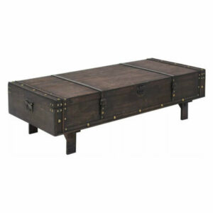 vidaXL Solid Wood Coffee Table Vintage Style 47.2" Living Room Tea Sid