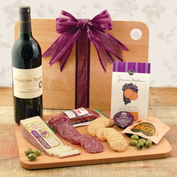 winebasket.com | Cutting Edge Wine & Cheese Board Gift