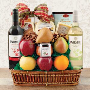 winebasket.com | In Good Taste Wine, Cheese & Fruit Gift Basket