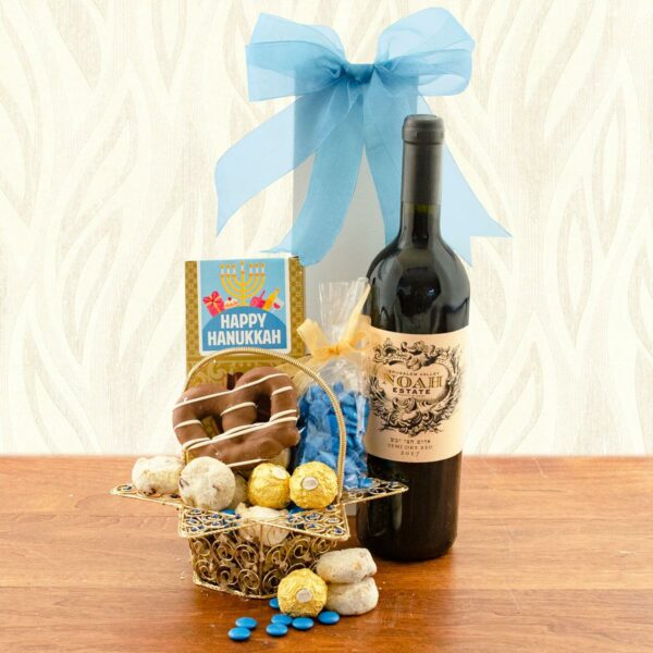 winebasket.com | Star of David Hanukkah Wine & Gourmet Gift Basket