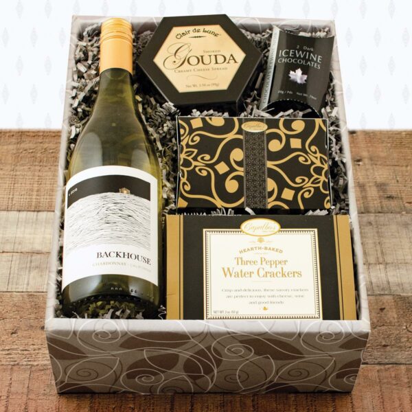 winebasket.com | White Wine & Snax Gift Box