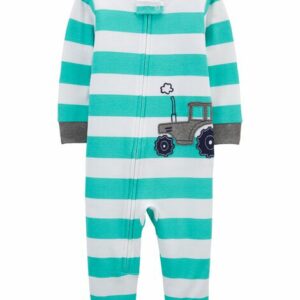 1-Piece Tractor 100% Snug Fit Cotton Footless PJs