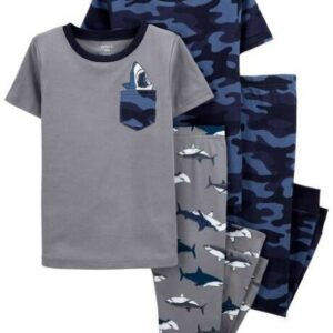 4-Piece Camo 100% Snug Fit Cotton PJs