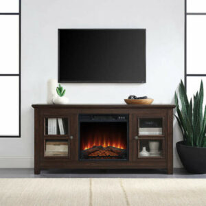 50" Wood TV Console for TV's up to 55" Living Room Storage W/ Electric