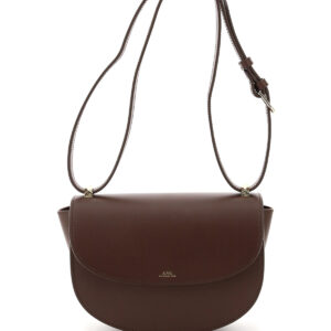 A.P.C. GENEVE CROSSBODY BAG OS Brown Leather