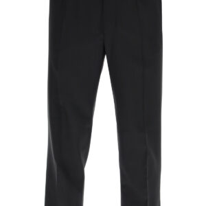 AMI ALEXANDRE MATTIUSSI CARROT FIT TROUSERS 36 Black Wool