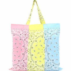 ARIZONA LOVE BANDANA PRINT TOTE OS Yellow, Light blue, Pink Cotton