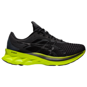 ASICS Mens ASICS® Novablast - Mens Running Shoes Black/Lime Zest Size 10.0