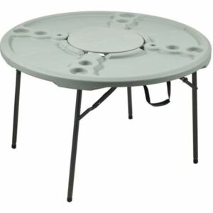 Academy Sports + Outdoors 4 ft Round Folding Cookout Table Gray - Camp Furniture And Cots