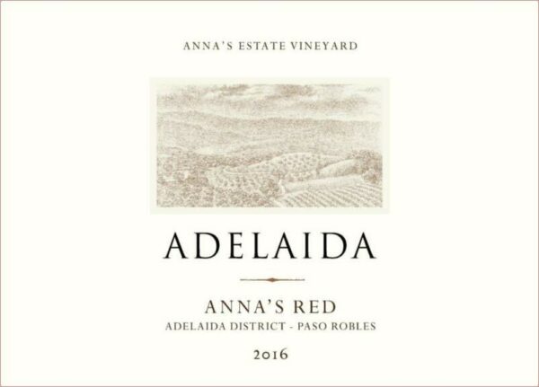 Adelaida 2016 Anna's Red - Rhone Blends Red Wine