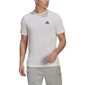 Adidas Men's Designed 2 Move Feel Ready Short Sleeve T-Shirt White, Medium - Men's Athletic Performance Tops at Academy Sports