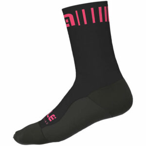 Al Strada Socks H18 - Black Fluo Pink