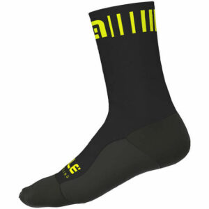 Al Strada Socks H18 - Black Yellow Fluo