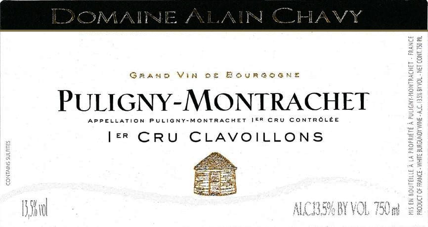 Alain Chavy 2017 Puligny-Montrachet Les Clavoillons Premier Cru - Chardonnay White Wine