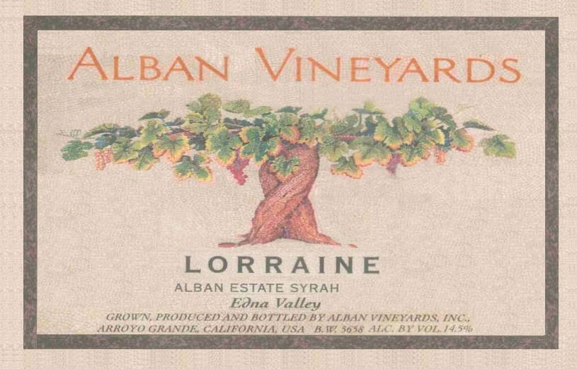 Alban 2014 Lorraine Estate Syrah - Syrah/Shiraz Red Wine