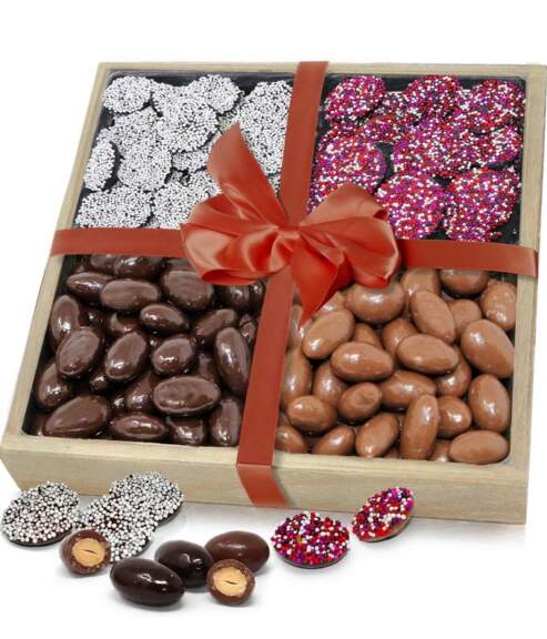 Almond and Nonpareils Gift Tray - Regular