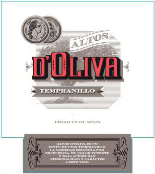 Altos d'Oliva 2018 Tempranillo - Red Wine