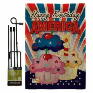 American Cupcake Americana Fourth of July Garden Flag Set