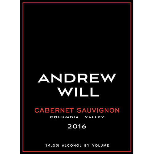 Andrew Will Winery 2016 Columbia Valley Cabernet Sauvignon - Red Wine