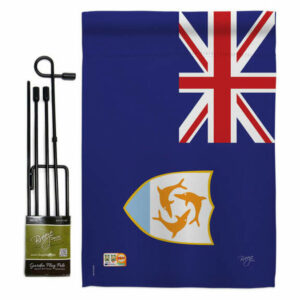 Anguilla Flags of the World Nationality Garden Flag Set