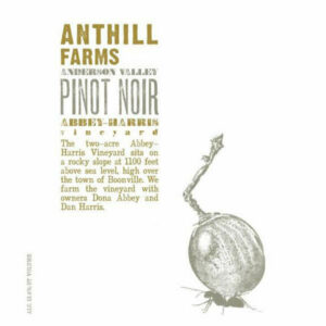 Anthill Farms 2017 Abbey-Harris Vineyard Pinot Noir - Red Wine